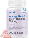 Curist Fexofenadine Hydrochloride 180mg 300 Tablets - 24 HR Non Drowsy