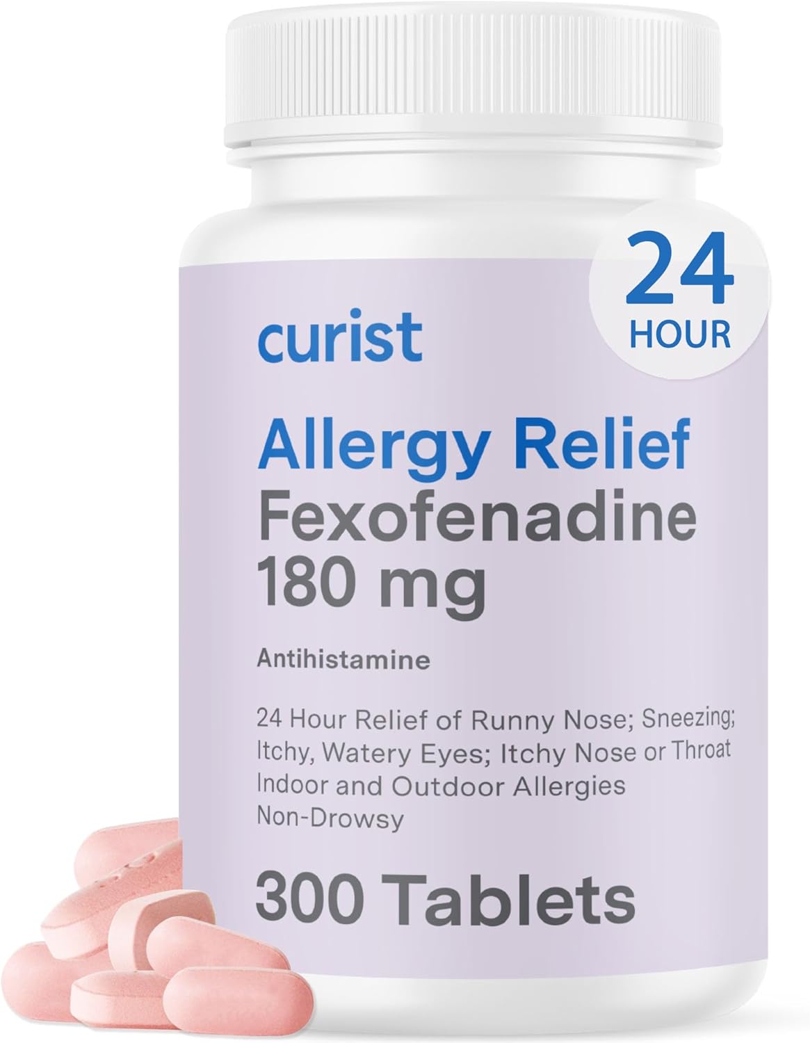 Curist Fexofenadine Hydrochloride 180mg Allergy Relief Tablets