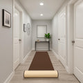 22in Wide Brown Non-Slip Hallway Stair Runner - Custom Length