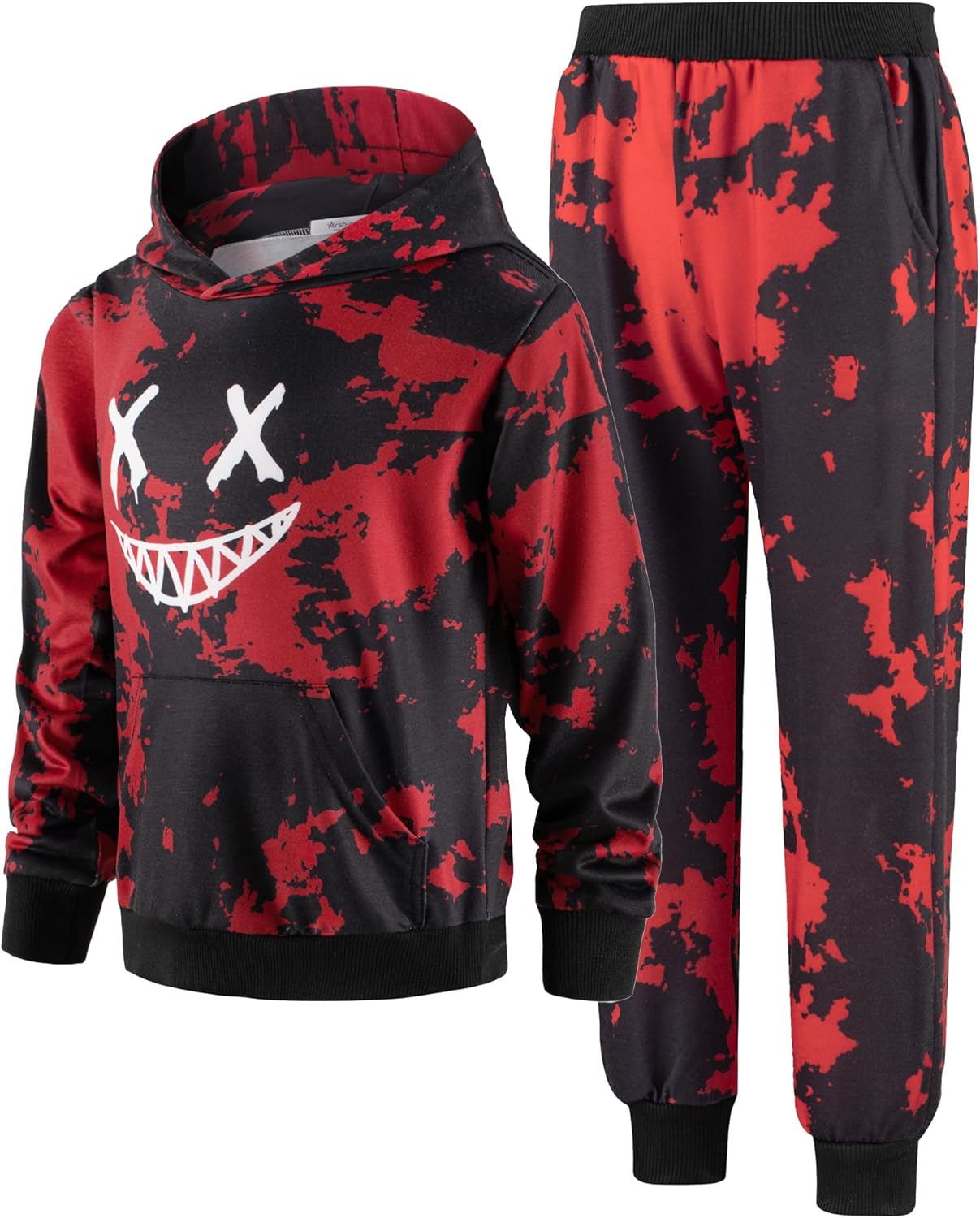 Arshiner 2 Piece Outfit Boys Pullover Hoodies Sweatshirt Set