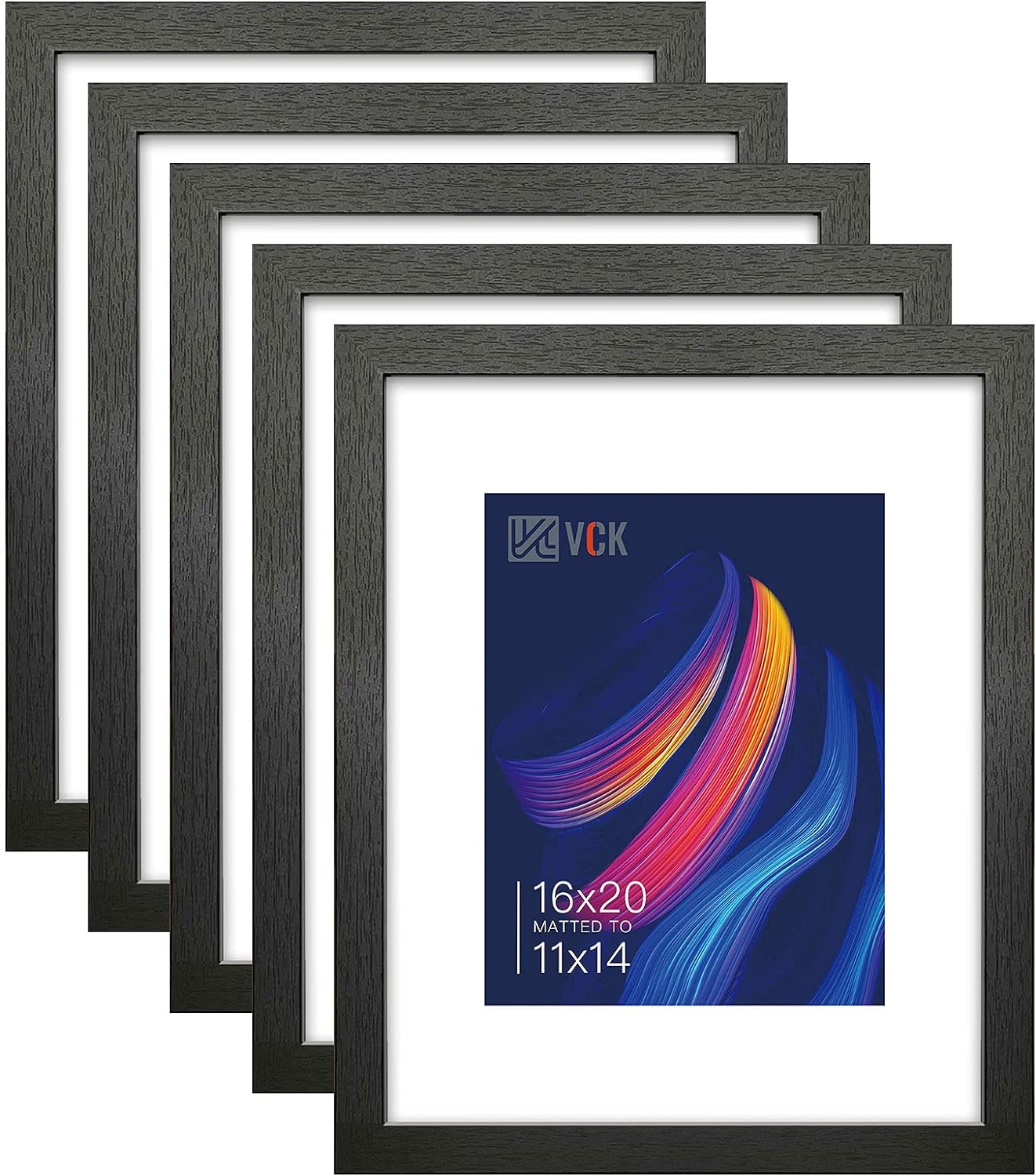 VCK 16x20 Picture Frames Set of 5 for Home and Office Decor