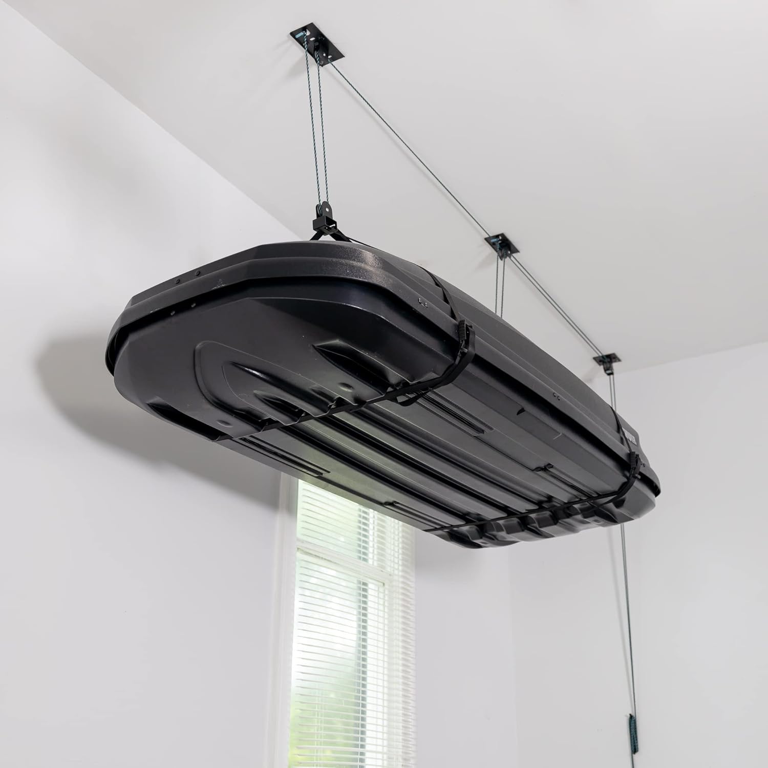 Teal Triangle Garage Storage Hoist - Heavy Duty Ceiling Lift