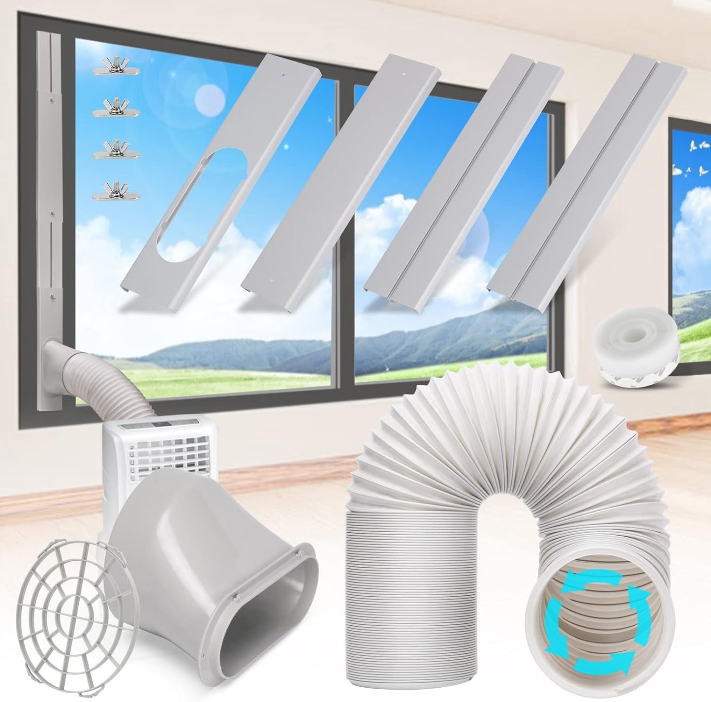 Universal Portable AC Vent Kit | Easy Window Installation