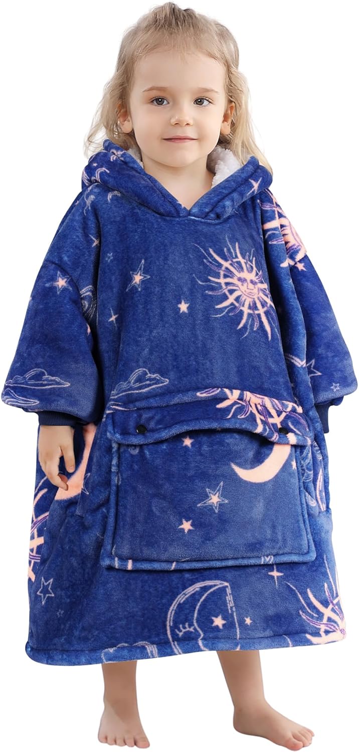 Narecte Kids Hoodie Blanket for Girls - Perfect Birthday Gift