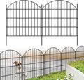 Metal Garden Fence 28in x 11.7ft - Rustproof Dog & Garden Barrier