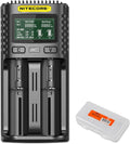 Nitecore UMS2 Dual-Slot Charger & Battery Organizer