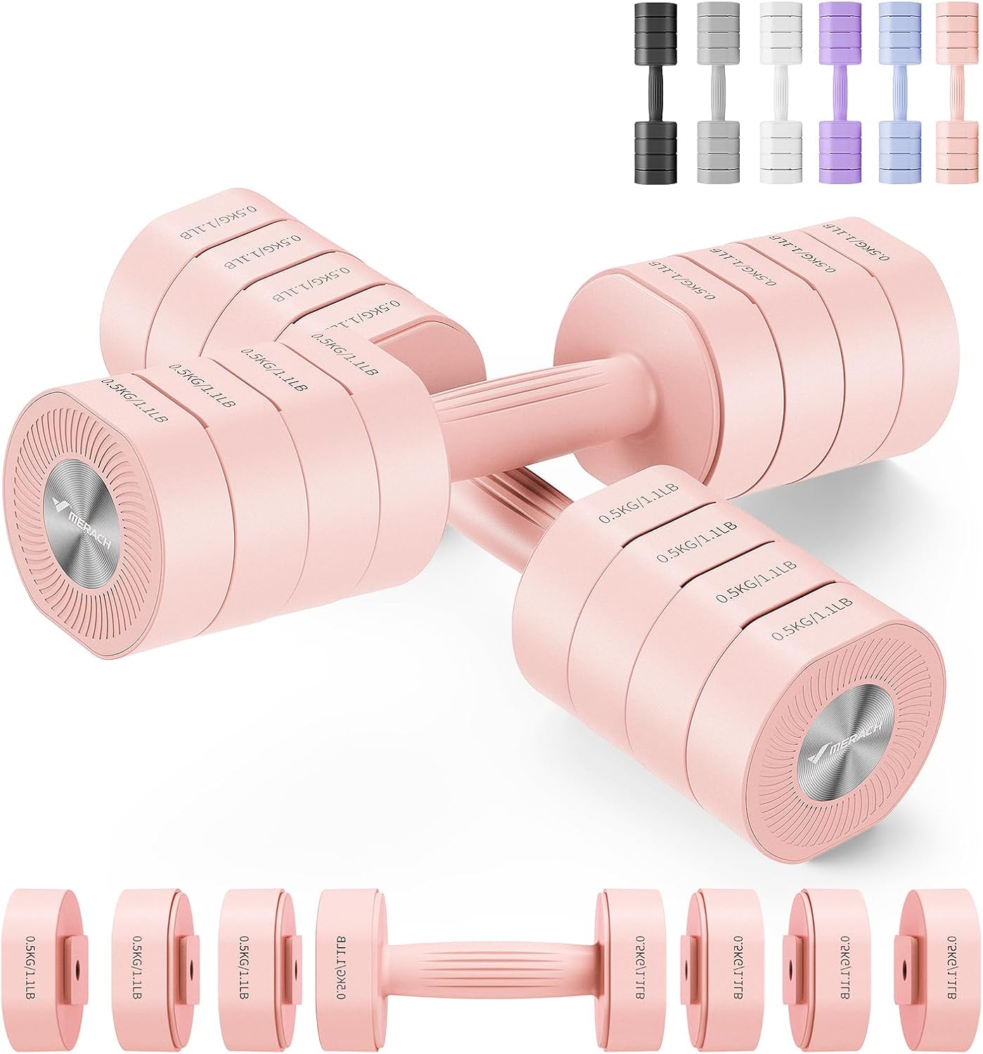 Adjustable Dumbbell Set of 2 for Home Workouts - MERACH