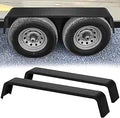Trailer Fenders 2Pcs Tandem Axle Steel Diamond Tread - Heavy Duty