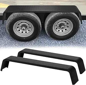 Heavy Duty Painted Steel Trailer Fenders for Tandem Axles