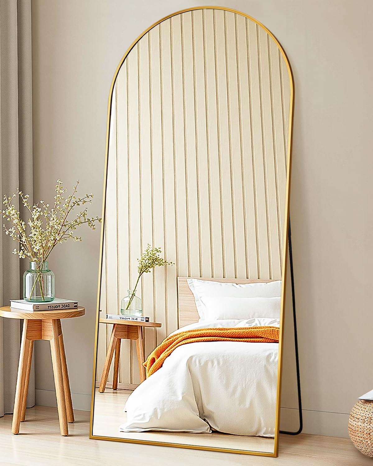Suidia Arched Full Length Mirror - Stylish 58x21 Floor Mirror