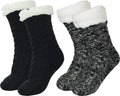 BenSorts Women Winter Thick Slipper Socks with Grippers - Warm