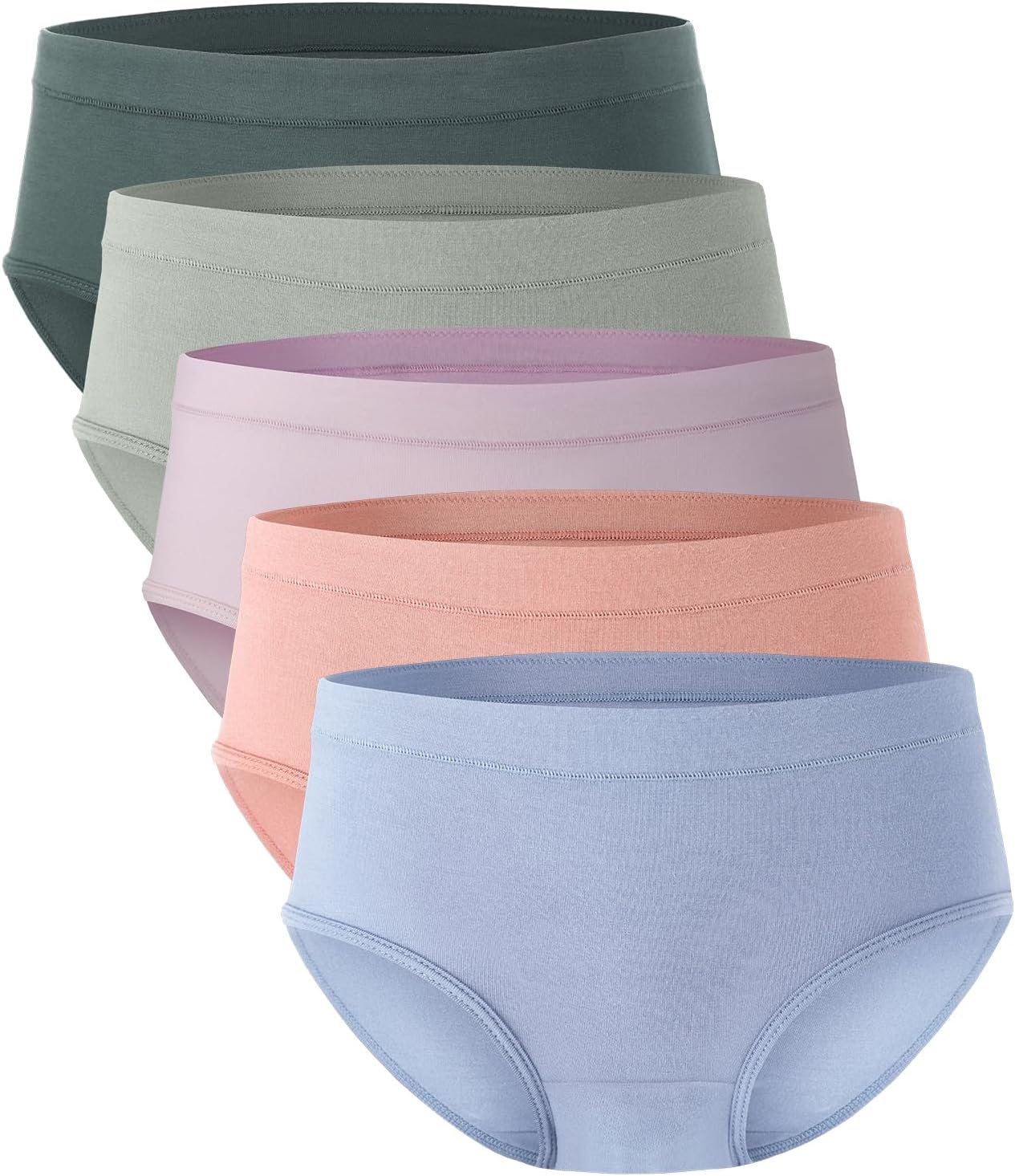 Moisture-Wicking Womens Briefs - Soft, Breathable 5-Pack
