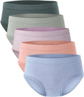 BAMBOO COOL Womens Underwear Moisture-Wicking Briefs - 5-Pack Jewelry