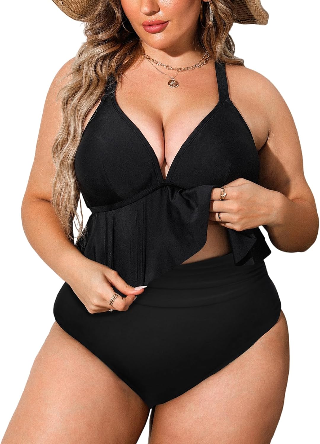 CUPSHE Women Swimsuit Plus Size Bikini Set for Summer Fun