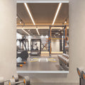Home Gym Mirror 95x40 in Frameless Tempered Glass - Full Body Wall