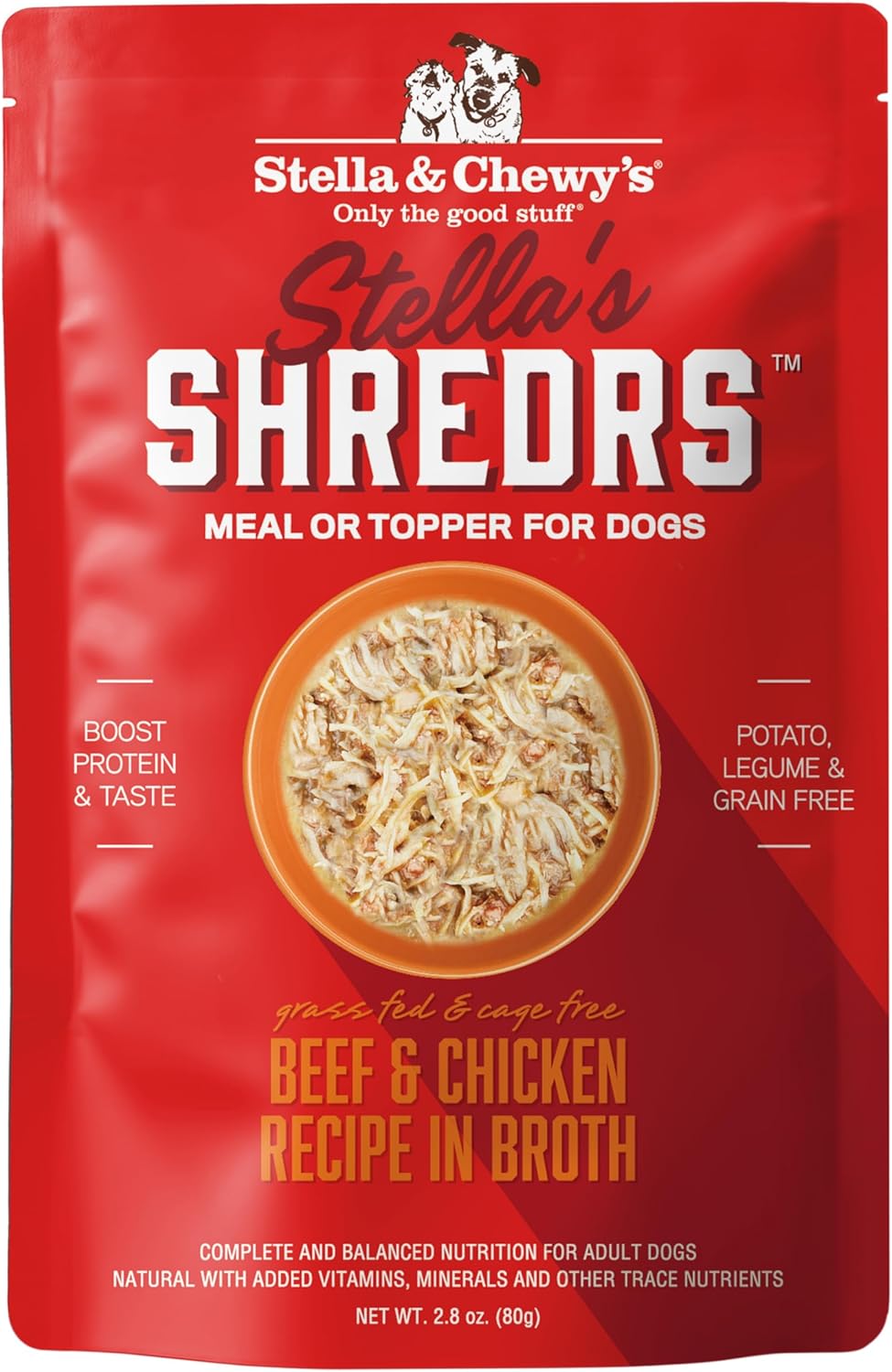 Stella & Chewy's Grass Fed Beef & Chicken Shredders for Dogs
