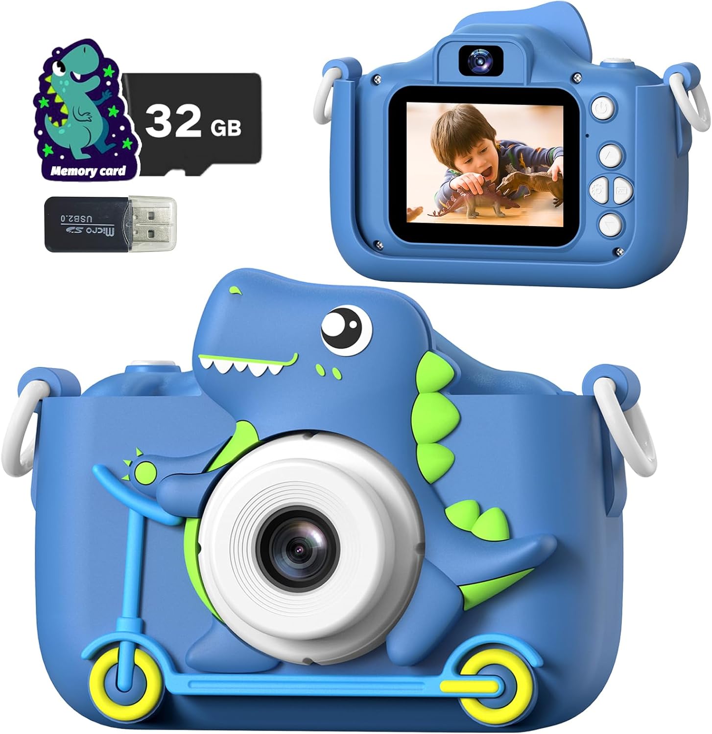 Kids Digital Camera - Fun Gift for Ages 3-12! (Blue)
