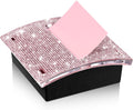 Rhinestone Self Stick Note Pad Holder 4 x 4 in - Sparkly Desk