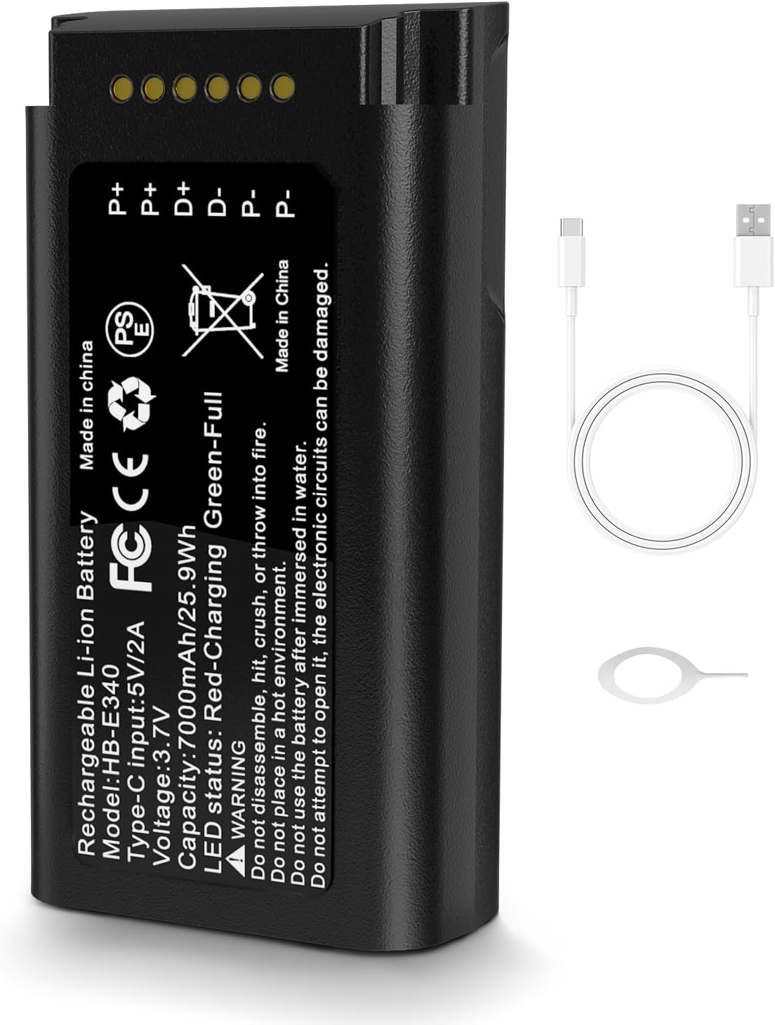 ADDPOWER Rechargeable Battery for eufy Doorbell - 7000mAh Long-Lasting Backup