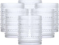 Fortessa Jupiter Beaded Hobnail Glass 10 oz Double Old Fashioned (Set