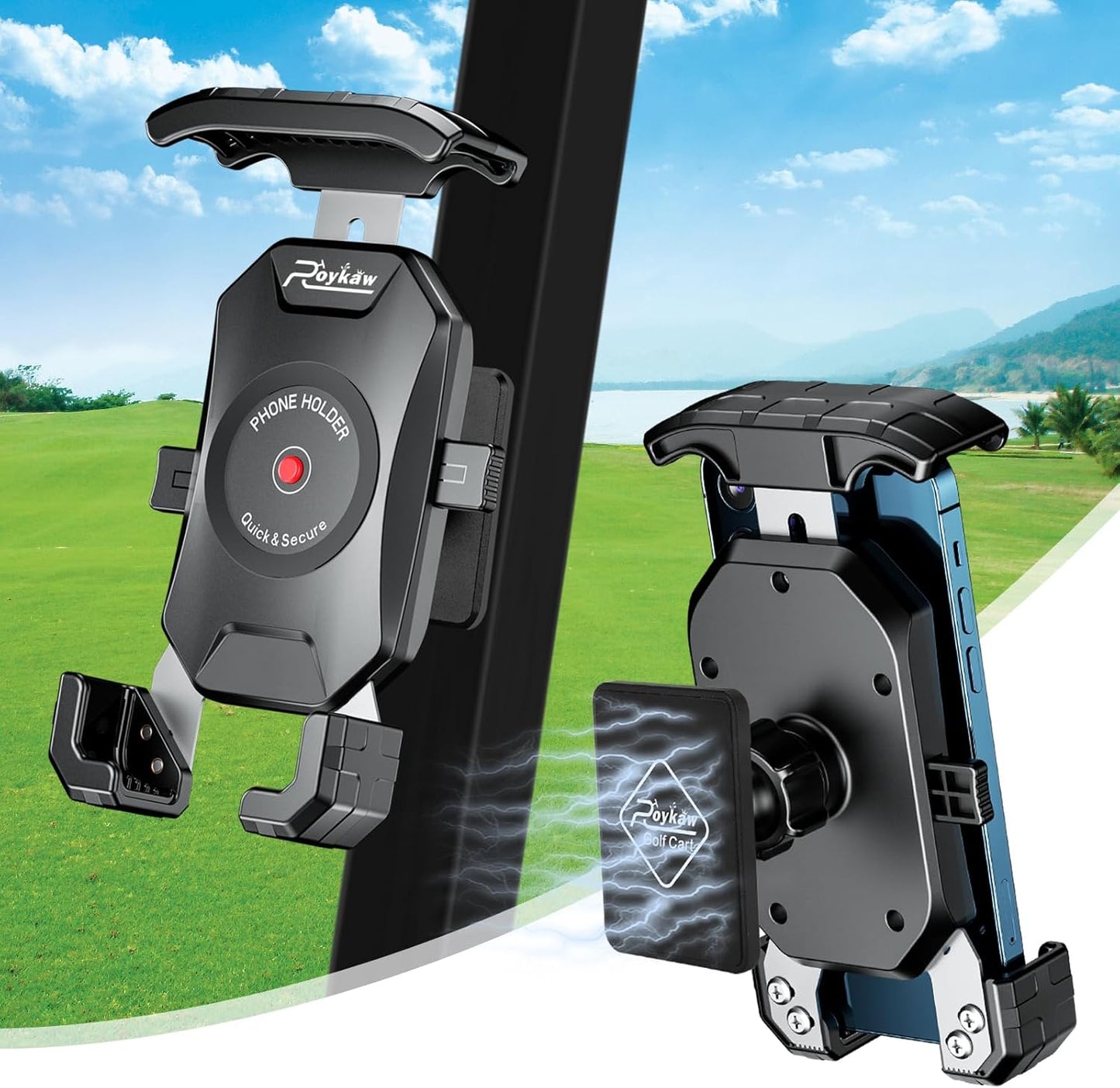 Ultimate Golf Cart Phone Holder - Hands-Free!