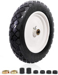 MZREXN 15 in Flat Free Tire and Wheel for Garden Trailers