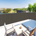 Houssity Brown 2 ft x 84 ft Balcony Deck Fence Privacy Screen