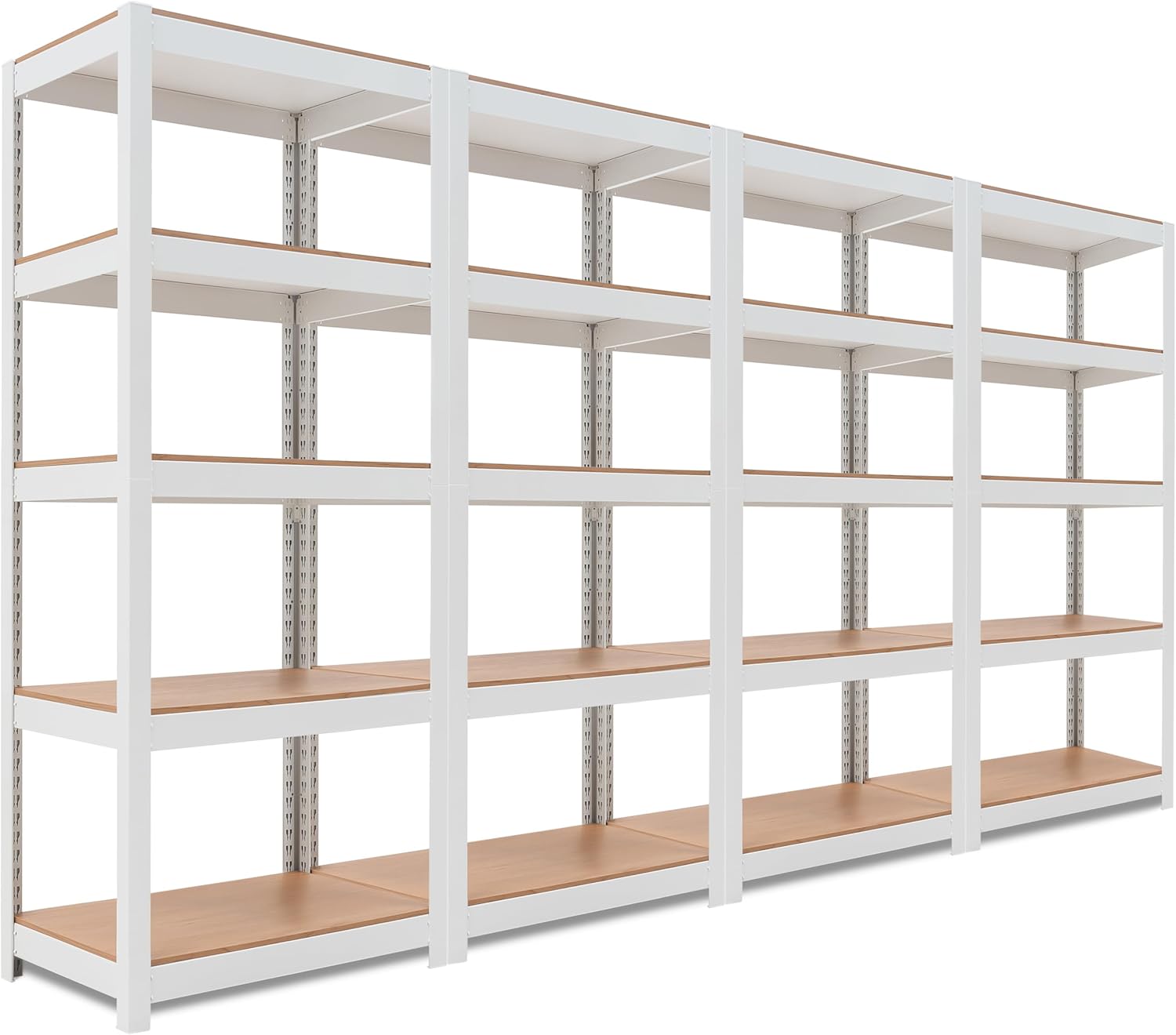 HOMEDANT 5 Tier Laminated Metal Shelving Unit for Home Storage
