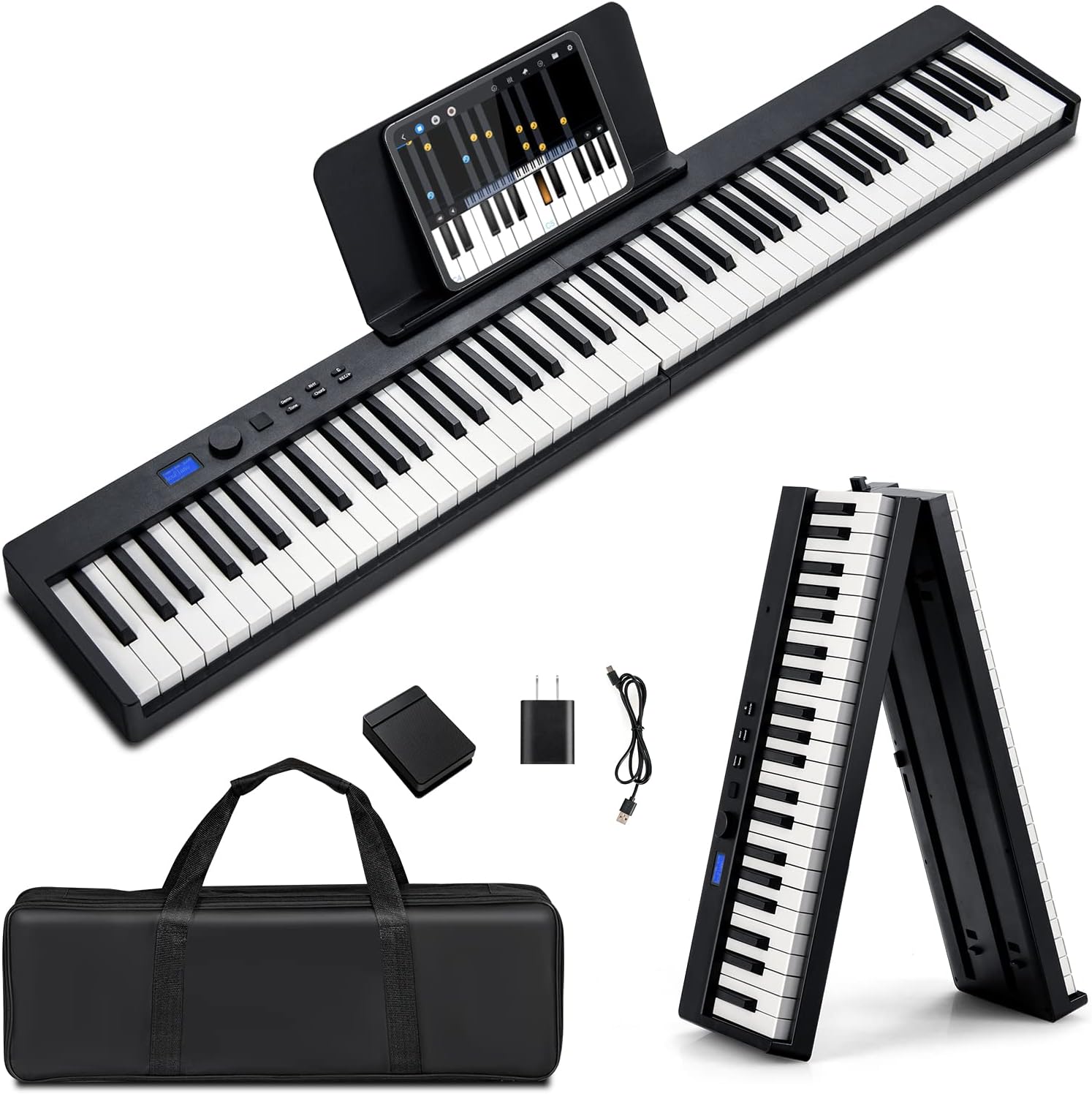 Portable 88-Key Digital Piano for Beginners