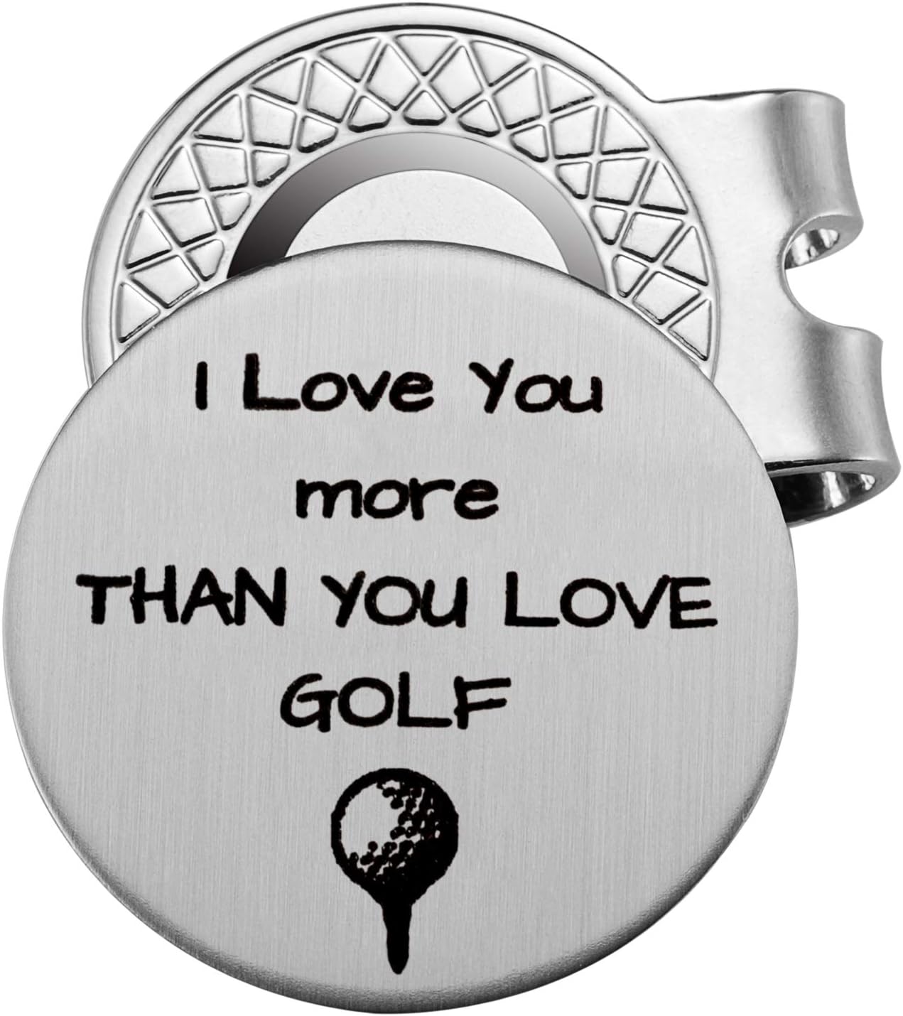 I Love You More Than Golf Hat Clip
