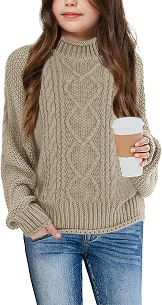 Imily Bela Girls Turtleneck Sweaters for Trendy Kids Style