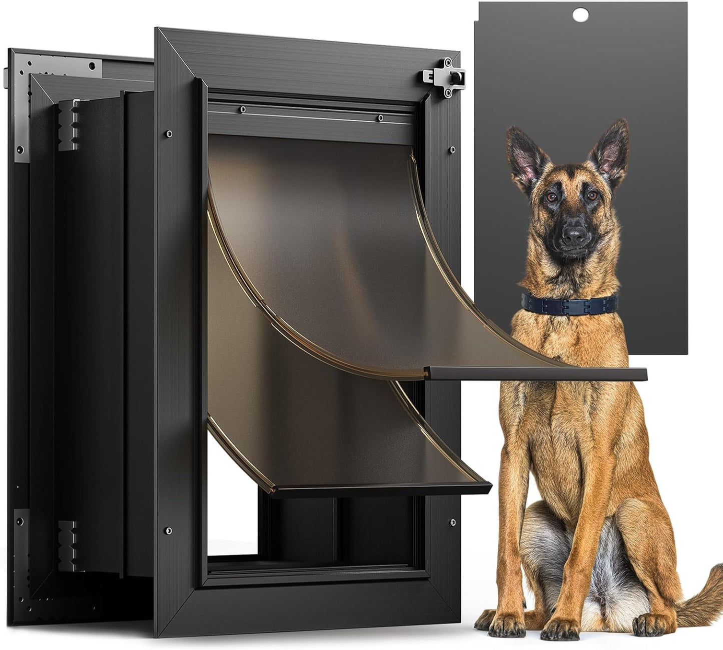 VOSOIR Dog Door for Wall - Large Aluminum Pet Door