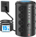 Power Strip Tower Surge Protector with 16 Outlets and 5 USB Ports
