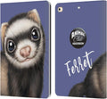 Animal Club Ferret Faces Leather Wallet Case for iPad 9.7 - Slim
