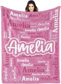 Customizable Name Blanket for Kids and Adults Soft and Cozy