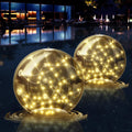 Solar Floating Pool Ball Lights 14.5in Inflatable Waterproof LED