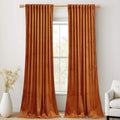 StangH Velvet Curtains 108in Long - Room Darkening Drapes
