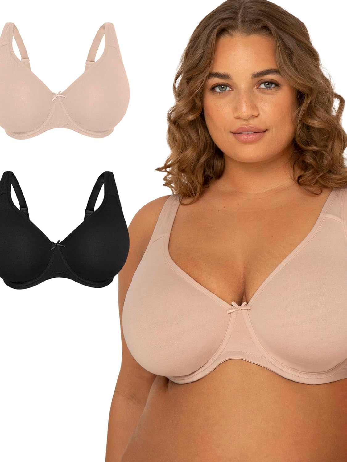 Fit For Me Women's Plus Size Cotton Unlined Underwire Bra Review