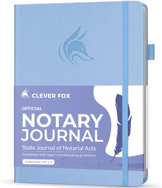 Clever Fox Notary Journal - 612 Record Entries