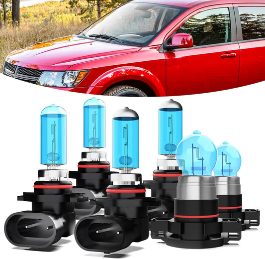 Headlights Fit For Dodge Journey 2011-2018 Halogen Bulbs