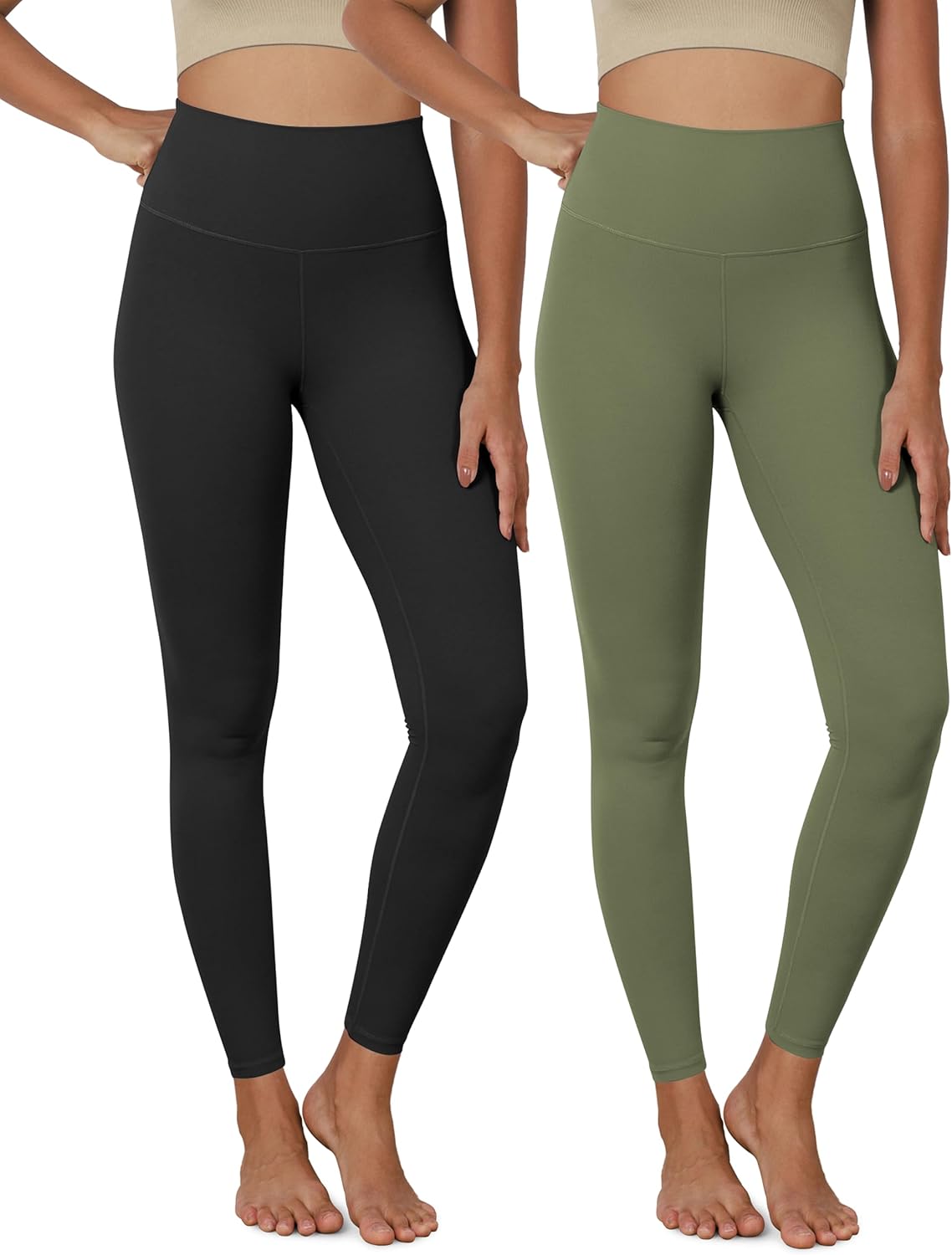 Buttery Soft High Waist Yoga Leggings for Women - 25ft Inseam