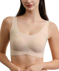 Seamless Bras for Women Full Coverage Wireless Bralette - Smooth back