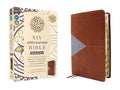 NIV Application Bible Personal Size, Leathersoft Brown/Blue - Study