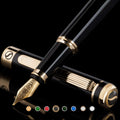 Scriveiner Black Lacquer Fountain Pen - Luxury Broad Nib