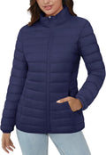 Women's Puffer Jacket Lightweight Quilted Padded - 4 Pockets Warm