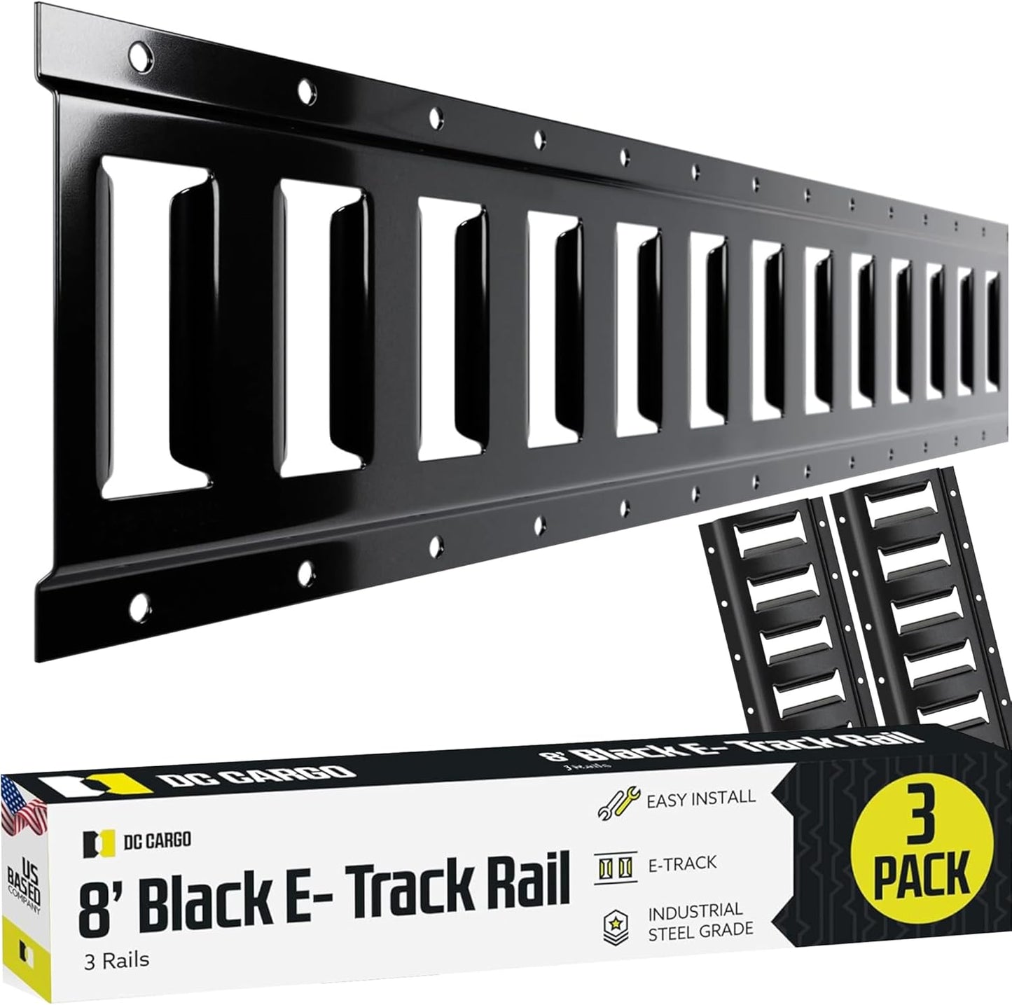 E Track Tie Down Rail Kit 8ft for Secure Cargo & Heavy Loads