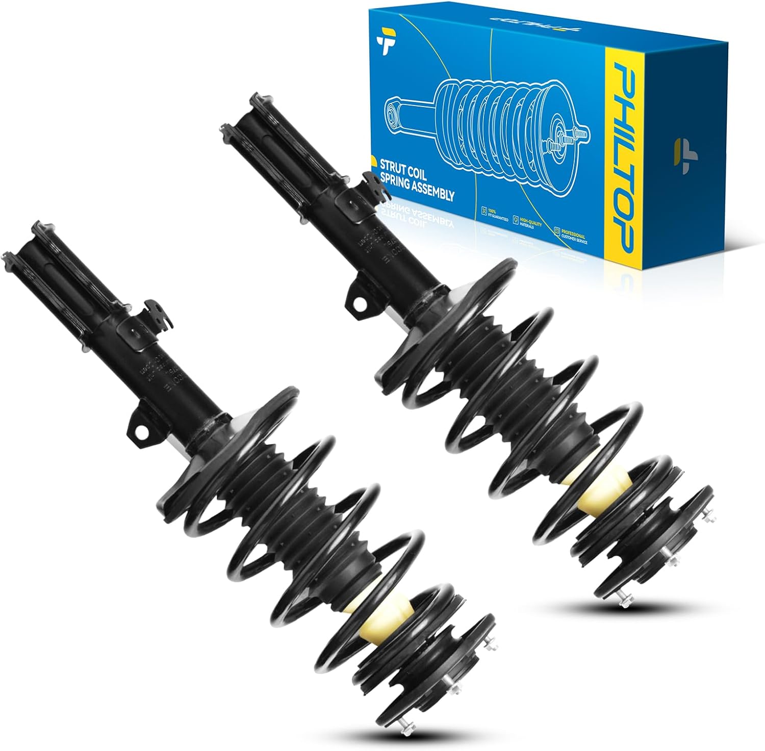 PHILTOP Front Struts Shock Absorber Assembly for Corolla 2003-2008