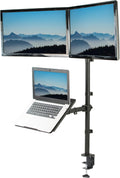 VIVO Laptop and Dual Monitor Stand for Optimal Workspace Setup