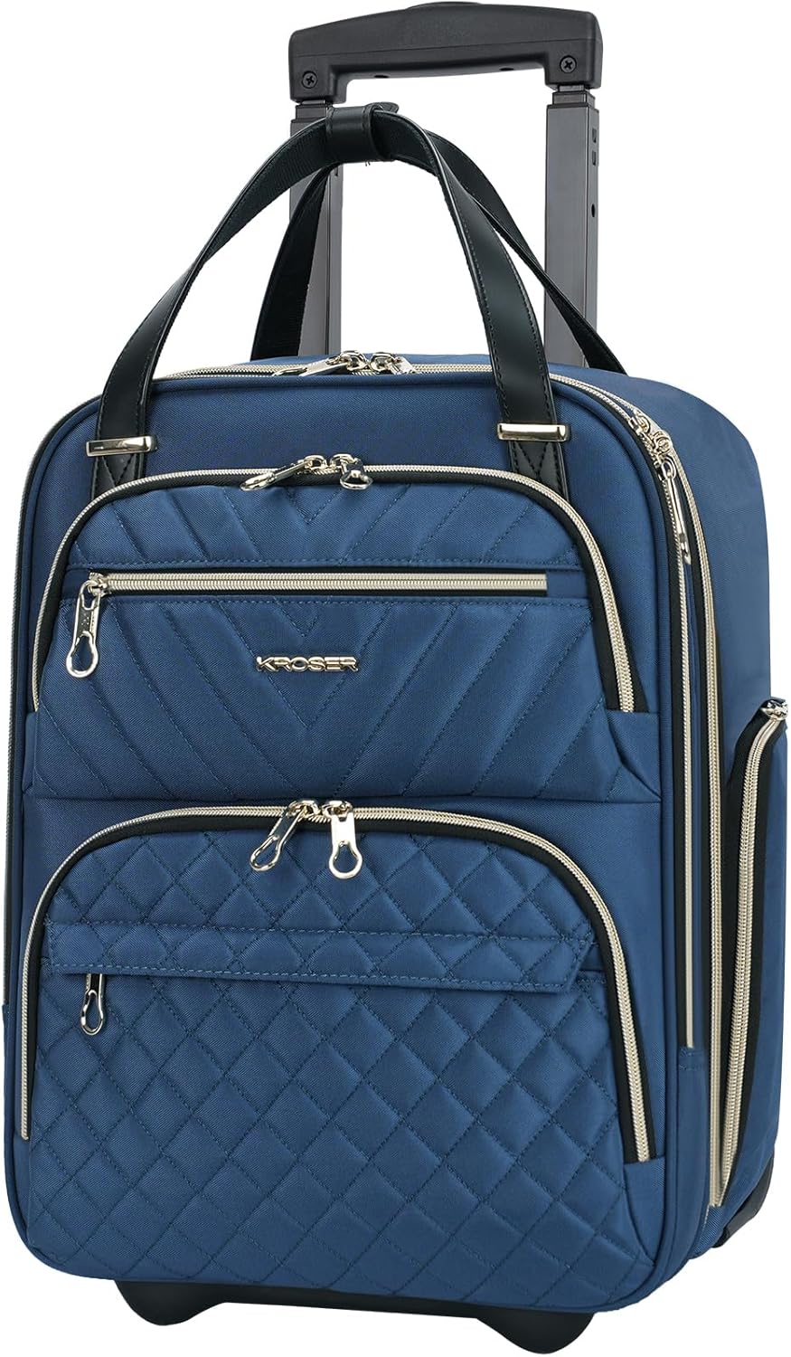 KROSER Carry On Underseat Multi-functional Overnight Suitcase