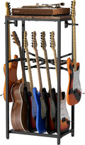 Guitar Stand for Multiple Guitars - Rustic Rack with 2 Hangers
